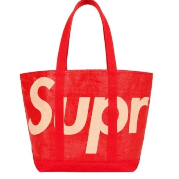 Supreme Raffia Tote Red - Picture 5 of 6
